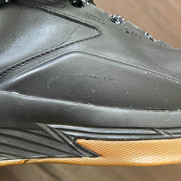Under Armour Curry 1 Lux Mid MVP Leather Black Gum 1296616-001 Mens Size 9.5 main image 5